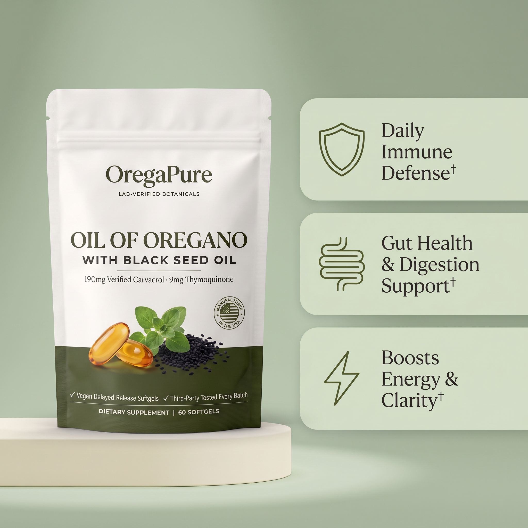 OregaPure® Oil Of Oregano Softgels